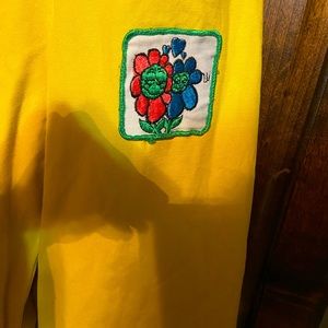 - Canary yellow small British dungarees